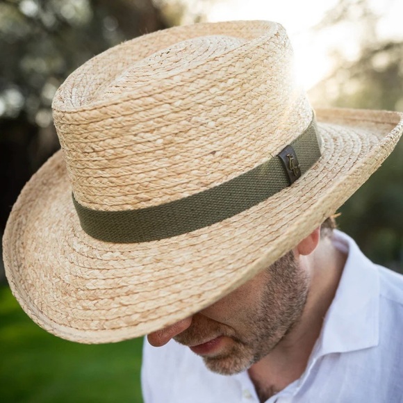 Scala-Driver Raffia Straw Golf Gambler Hat-L/Xl